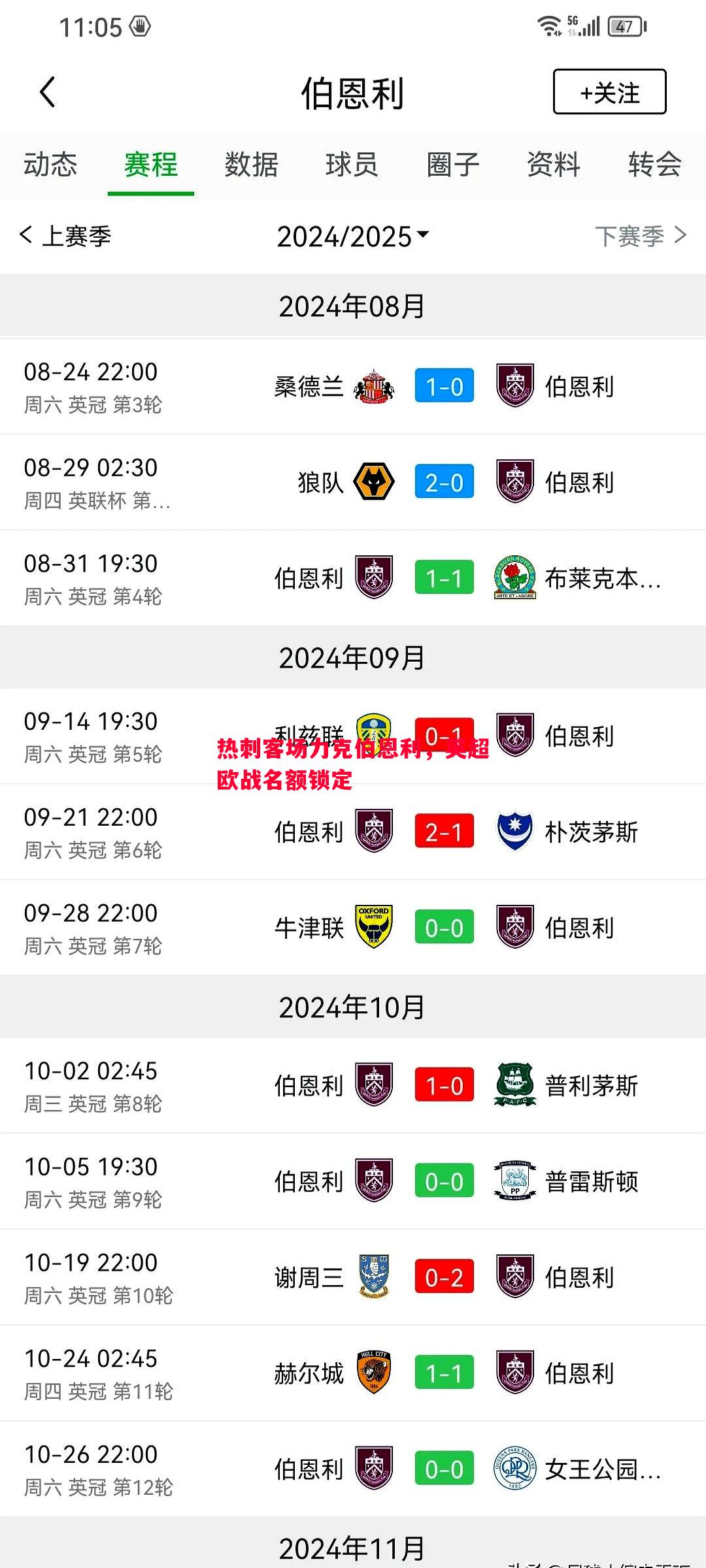热刺客场力克伯恩利，英超欧战名额锁定