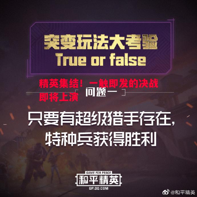 精英集结！一触即发的决战即将上演